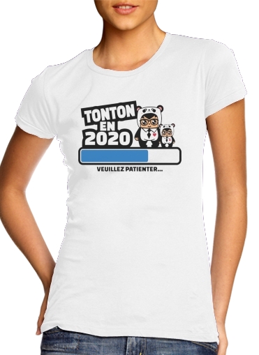  Tonton en 2020 Cadeau Annonce naissance para Camiseta Mujer