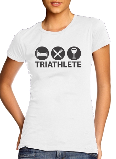  Triathlete Apero du sport para Camiseta Mujer