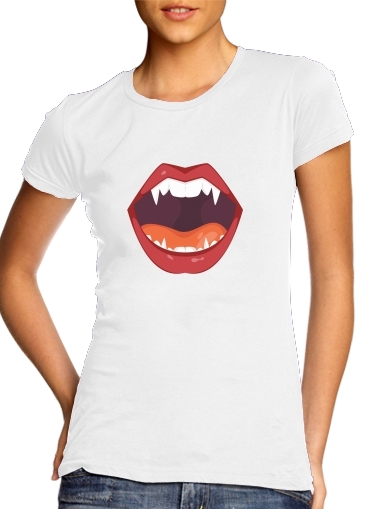  Vampire Mouth para Camiseta Mujer