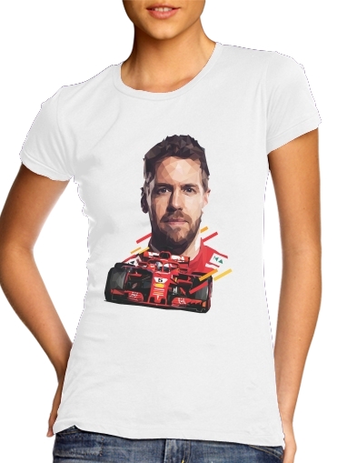 Vettel Formula One Driver para Camiseta Mujer