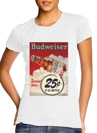  Vintage Budweiser para Camiseta Mujer