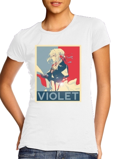  Violet Propaganda para Camiseta Mujer