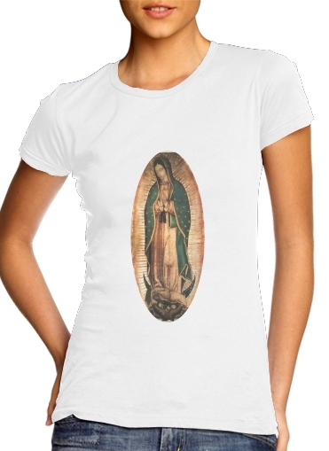 purpura- Virgen Guadalupe para Camiseta Mujer