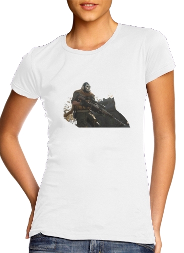  Warzone Ghost Art para Camiseta Mujer
