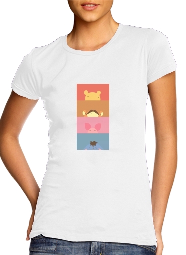  Winnie the pooh team para Camiseta Mujer