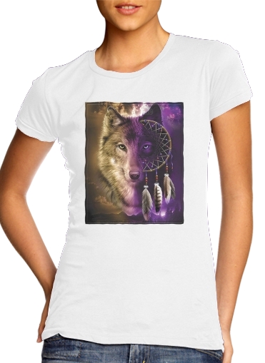  Wolf Dreamcatcher para Camiseta Mujer