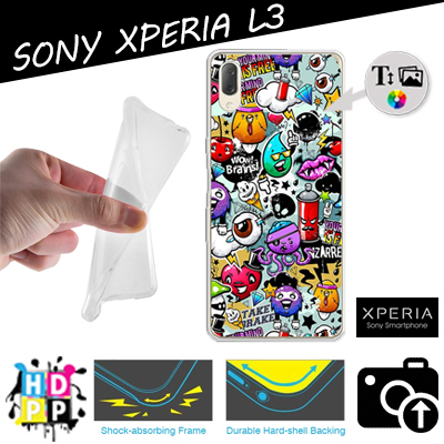 Silicona Sony Xperia L3 con imágenes