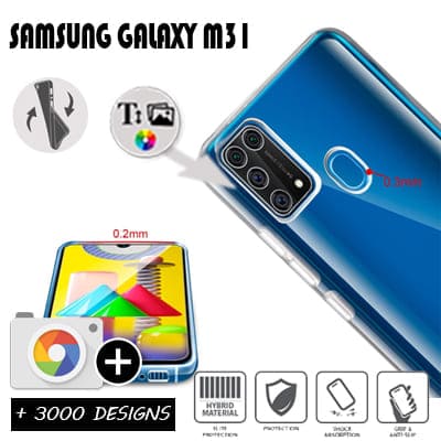 Silicona Samsung Galaxy M31 con imágenes