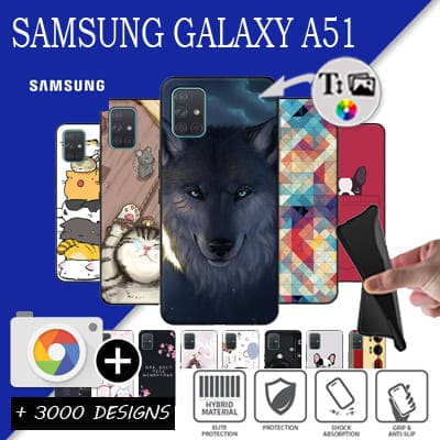 Silicona Samsung Galaxy a51 con imágenes