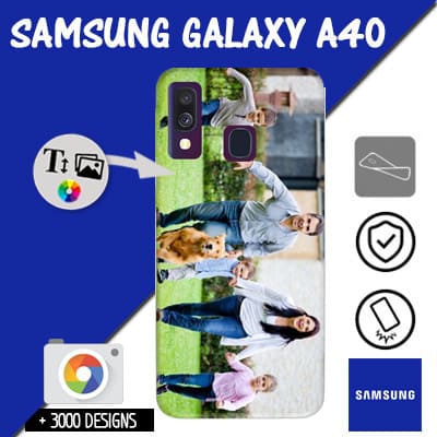 Silicona Samsung Galaxy A40 con imágenes