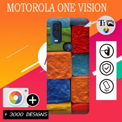 Carcasa Motorola One Vision con imágenes