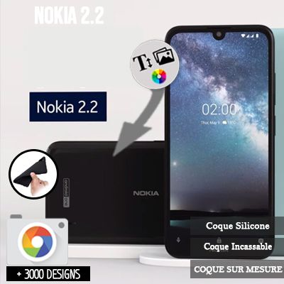Silicona Nokia 2.2 con imágenes