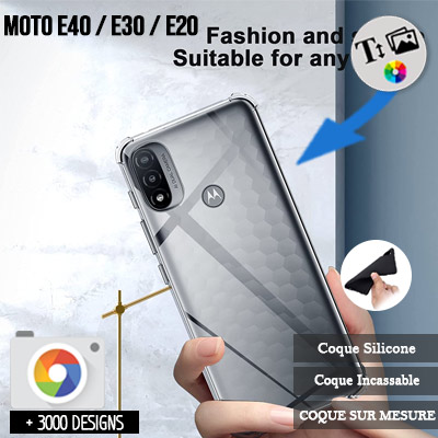 Silicona Motorola Moto E40 / E30 / E20 con imágenes