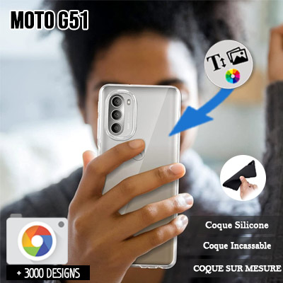 Silicona Motorola Moto G51 5G con imágenes