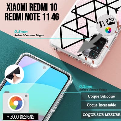 Silicona Xiaomi Redmi 10 / Redmi Note 11 4G con imágenes