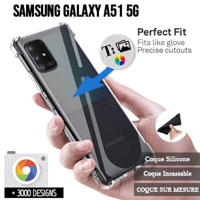 Silicona Samsung Galaxy A51 5G con imágenes