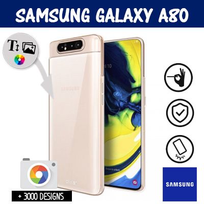 Silicona Samsung Galaxy A80 con imágenes
