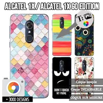 Silicona Alcatel 1X con imágenes