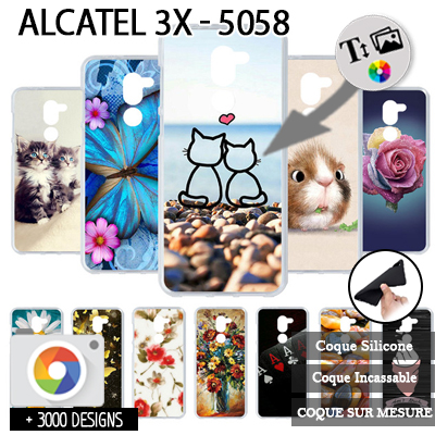 Silicona Alcatel 3X 5058Y con imágenes