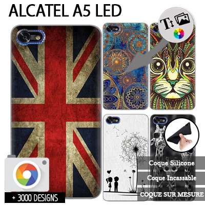 Silicona Alcatel A5 LED 5085D con imágenes