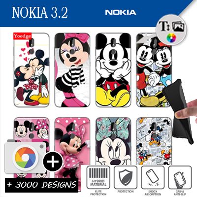 Silicona Nokia 3.2 con imágenes