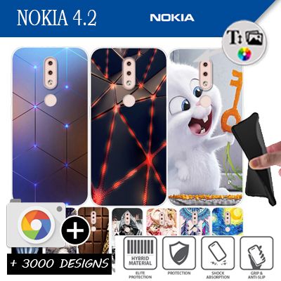 Silicona Nokia 4.2 con imágenes
