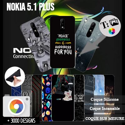 Silicona Nokia 5.1 Plus con imágenes