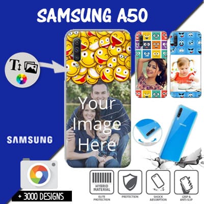 Silicona Samsung Galaxy A50 con imágenes