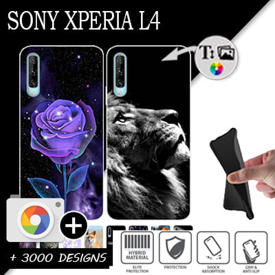 Silicona Sony Xperia L4 con imágenes