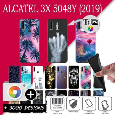 Silicona Alcatel 3x 5048Y con imágenes