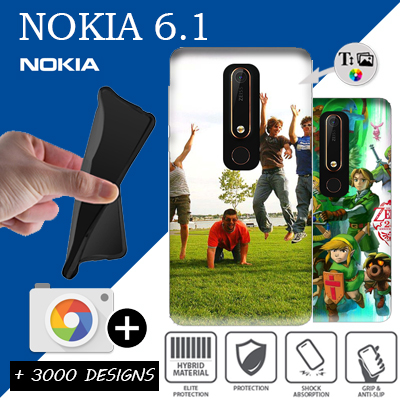 Silicona Nokia 6.1 con imágenes