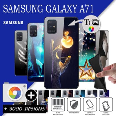 Silicona Samsung Galaxy A71 con imágenes