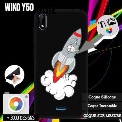 Silicona Wiko Y50 con imágenes