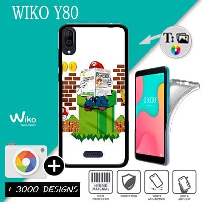 Silicona Wiko Y80 con imágenes