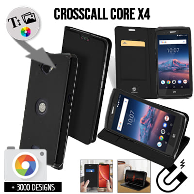 Funda Cartera Crosscall Core X4 con imágenes