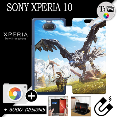 Funda Cartera Sony Xperia 10 con imágenes
