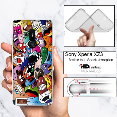 Silicona Sony Xperia XZ3 con imágenes