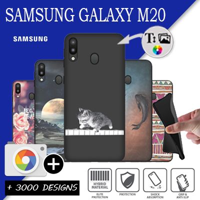 Silicona Samsung Galaxy M20 con imágenes