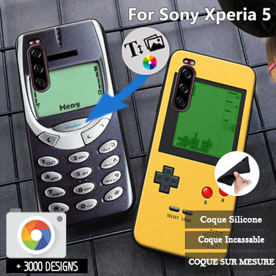 Silicona Sony Xperia 5 con imágenes
