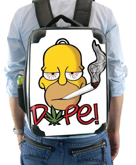  Homer Dope Weed Smoking Cannabis para Mochila