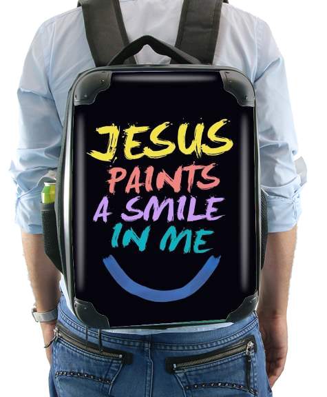  Jesus paints a smile in me Bible para Mochila