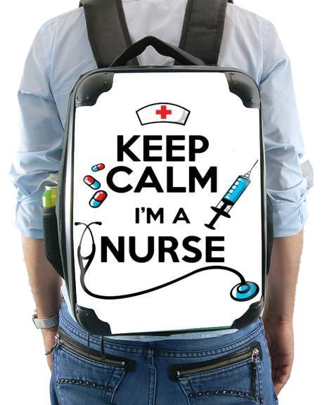  Keep calm I am a nurse para Mochila