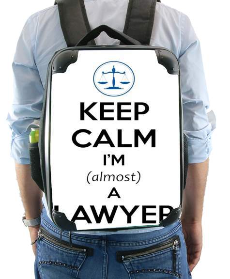  Keep calm i am almost a lawyer para Mochila