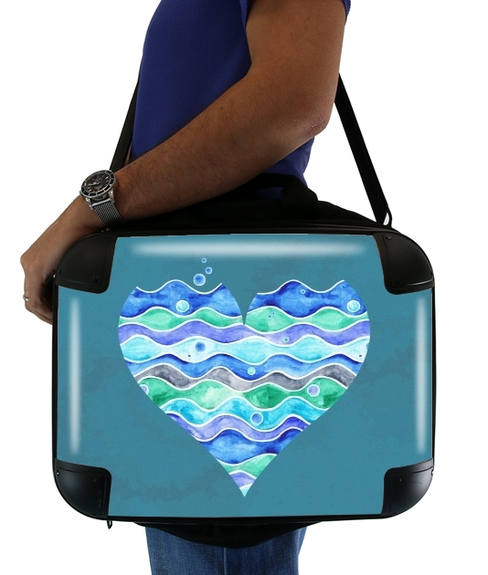  A Sea of Love (blue) para bolso de la computadora