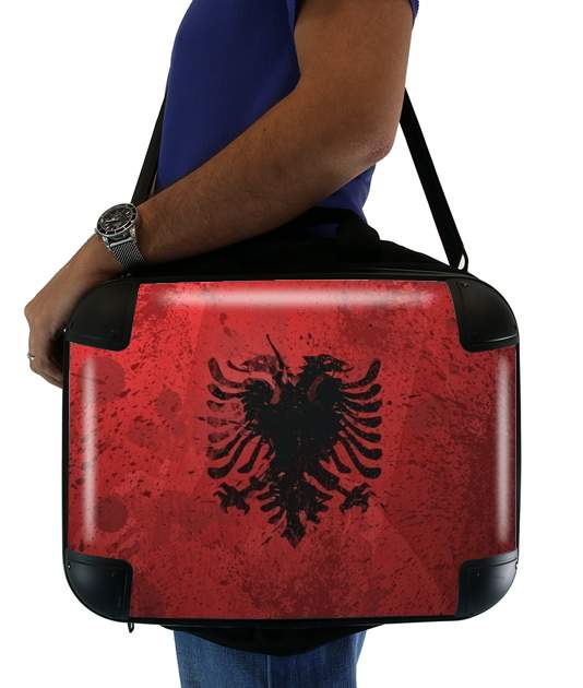  Albanie Painting Flag para bolso de la computadora