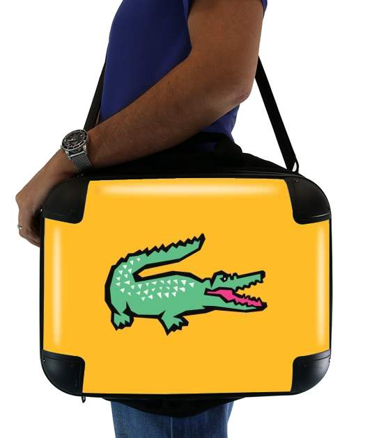  alligator crocodile lacoste para bolso de la computadora