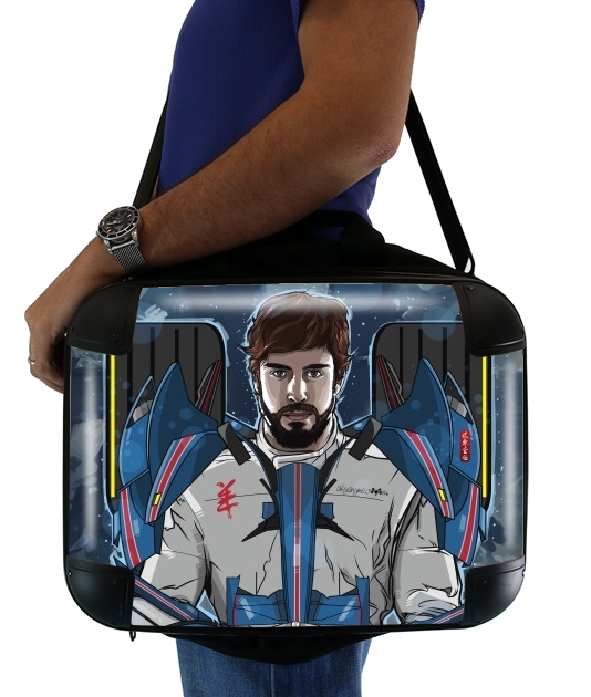  Alonso mechformer  racing driver  para bolso de la computadora
