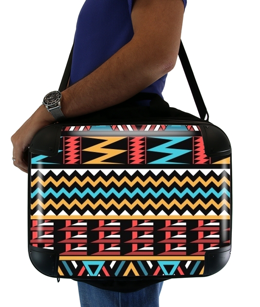  aztec pattern red Tribal para bolso de la computadora