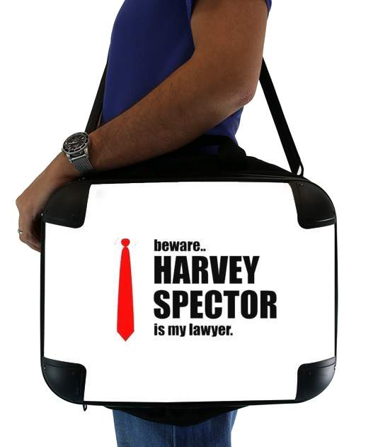  Beware Harvey Spector is my lawyer Suits para bolso de la computadora