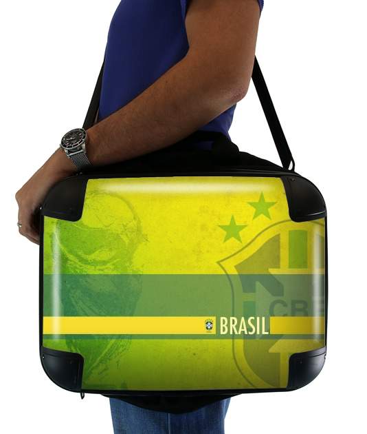  Brazil Selecao Home Primera para bolso de la computadora